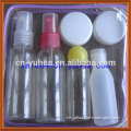 small plastic bottle and the jar travel sets